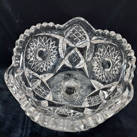 Early American Pressed Pattern Glass (EAPG)Pedestal/Compote Bowl 5" Tall Vintage - Picture 10 of 12